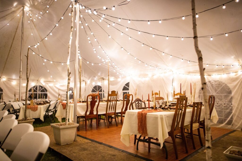 How much does tent draping cost.